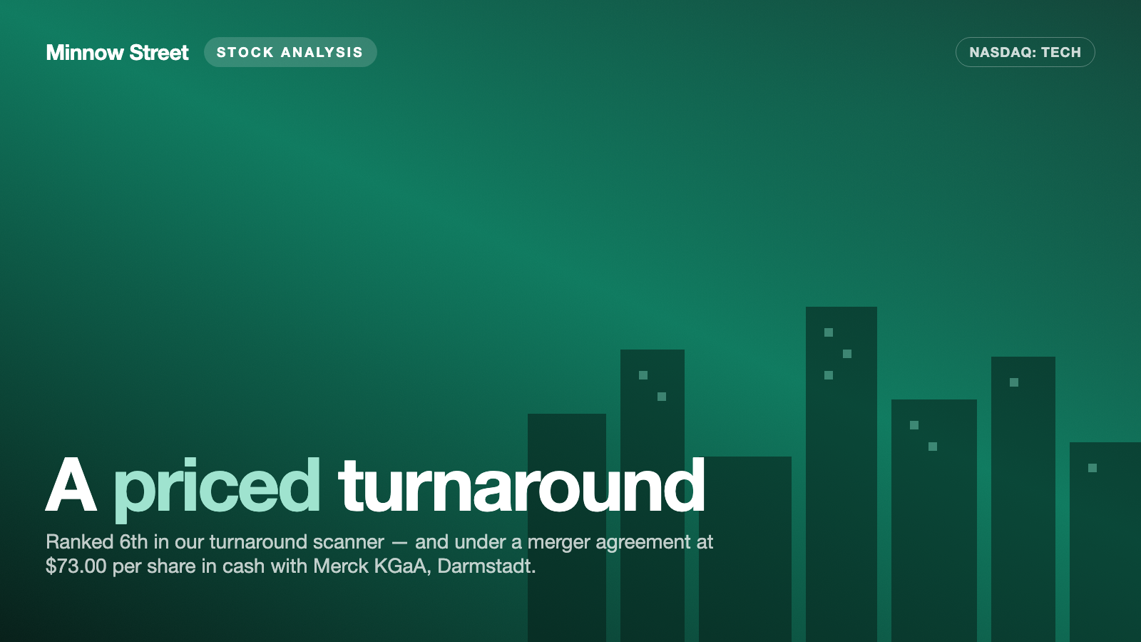 Bio-Techne: A Turnaround Candidate Whose Price Has Already Been Signed — $73.00 a Share