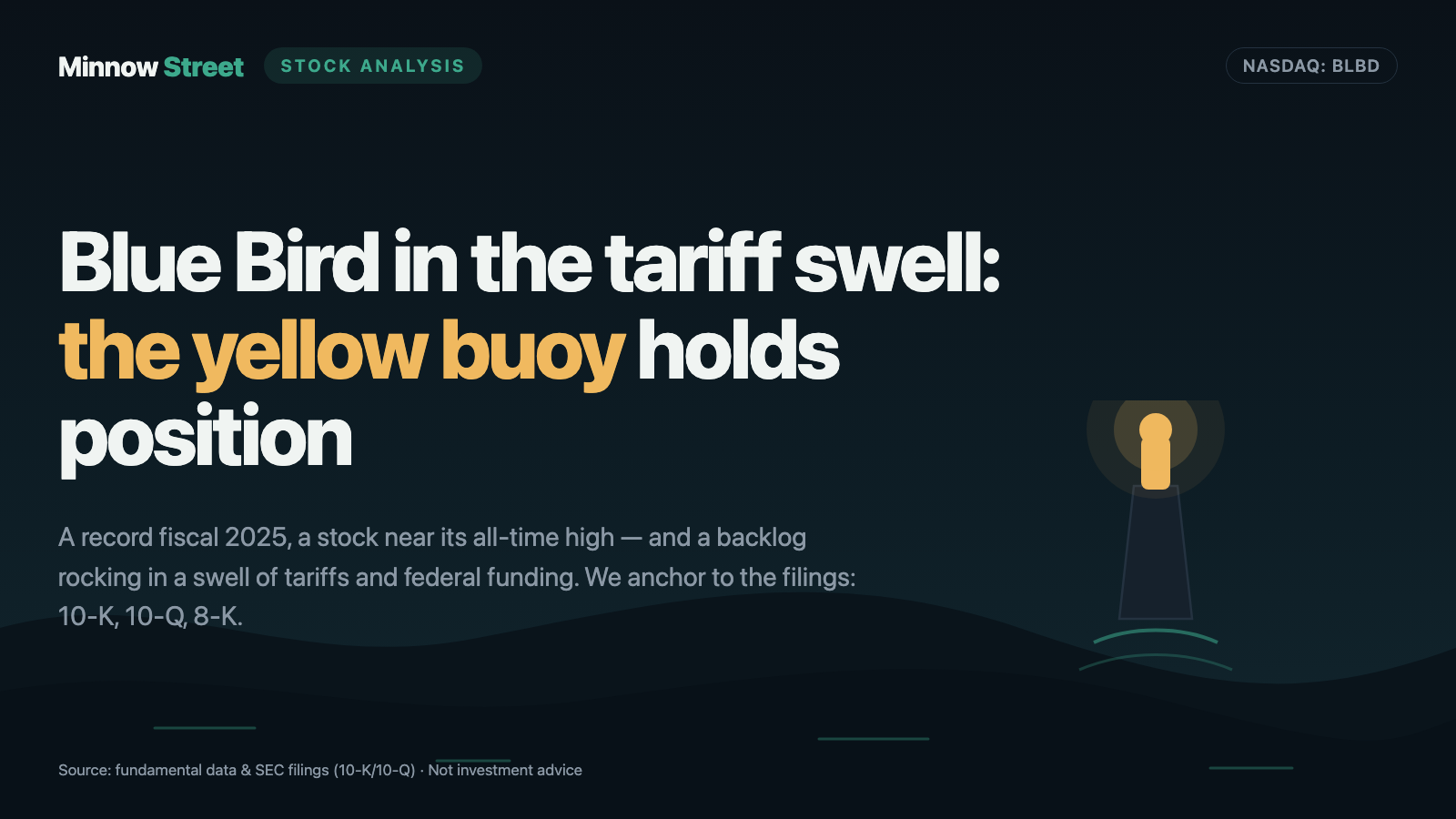 Blue Bird Stock: A Record Run in the Yellow School Bus — and the Switches Are Set in Washington and Quebec