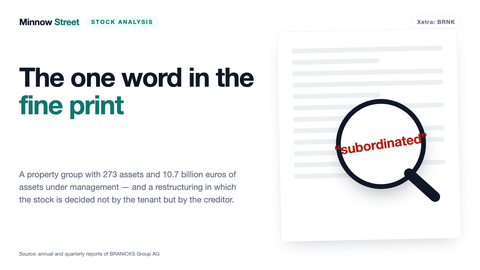 Branicks: 10.7 Billion Euros Under Management — and No Audited Accounts for 2025