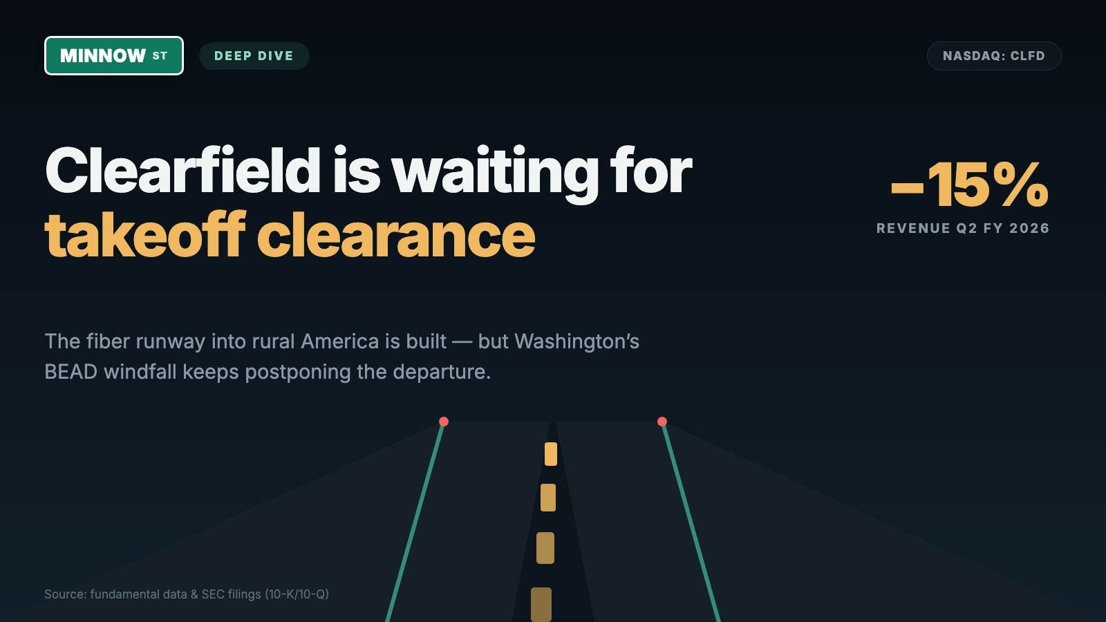 Clearfield Stock: A Full Cash Box, a Finished Runway — and a Takeoff That Washington Keeps Postponing
