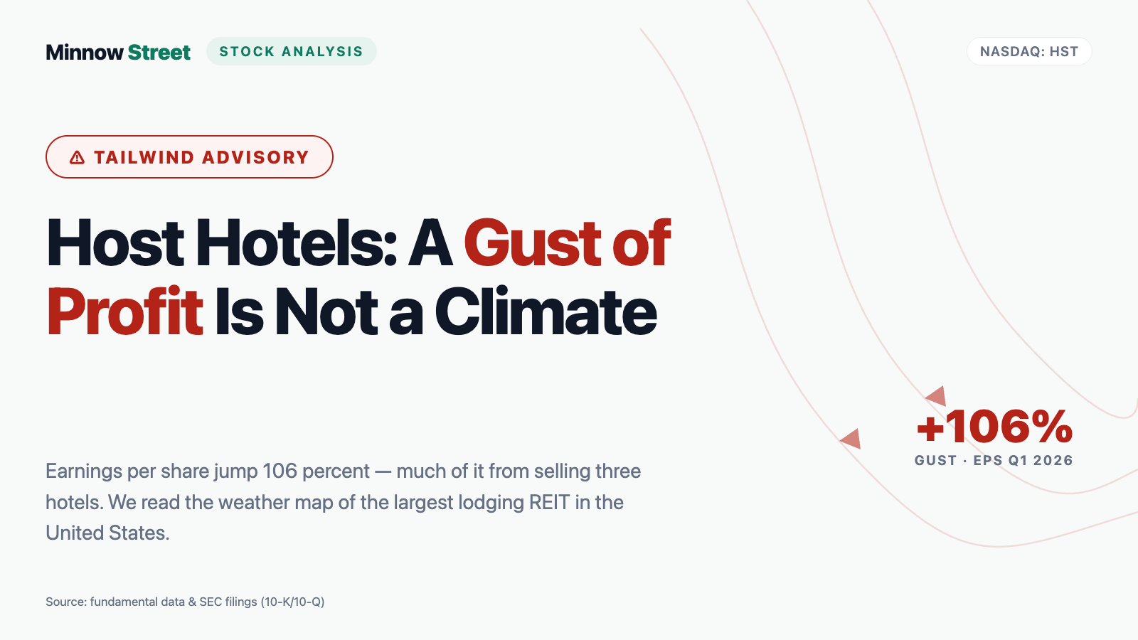 Host Hotels Stock: 76 Luxury Hotels, 162 Employees — and a Profit Jump That Is Half Made of Three Hotel Sales