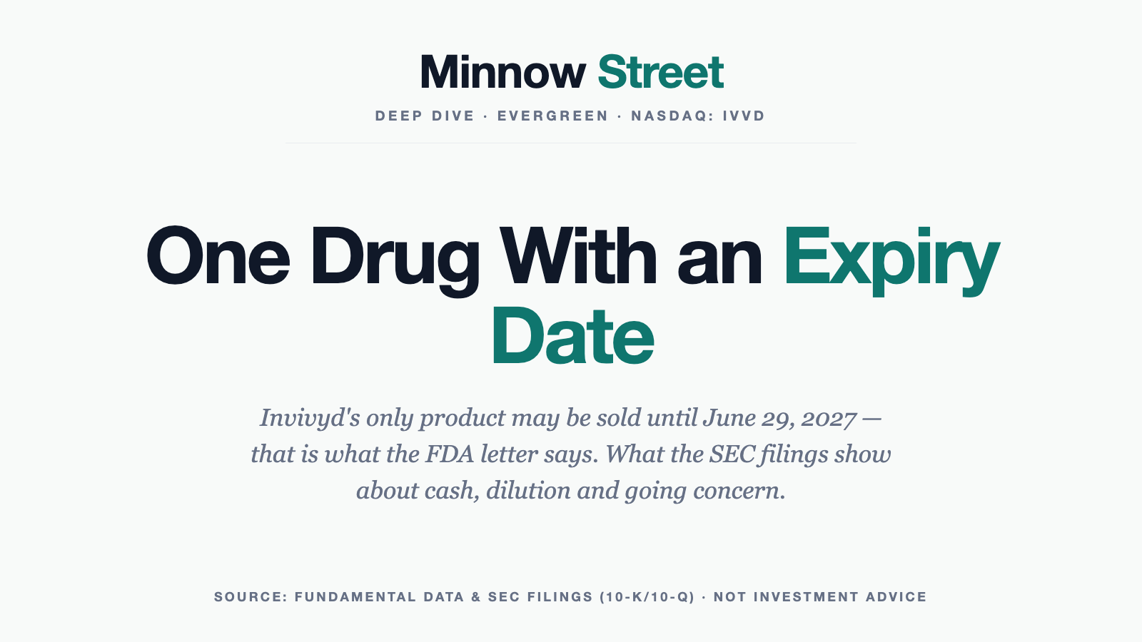 Invivyd: The Only Revenue Has an Expiration Date — and It Is Printed in an FDA Letter