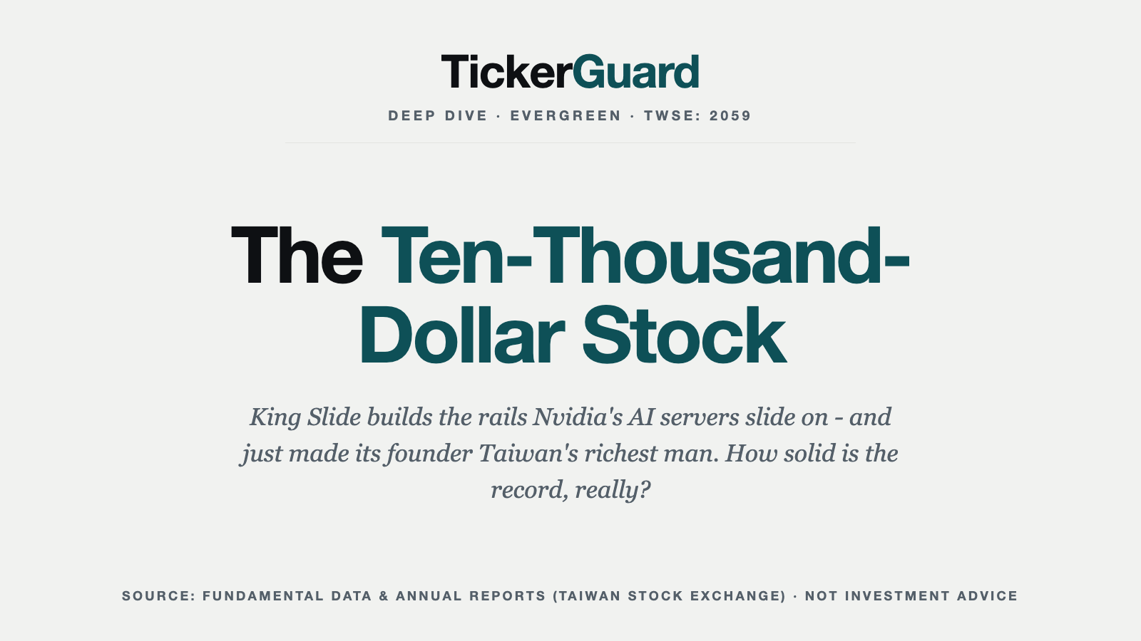 King Slide: The Rail Maker That Turned Its Founder Into Taiwan's Richest Man