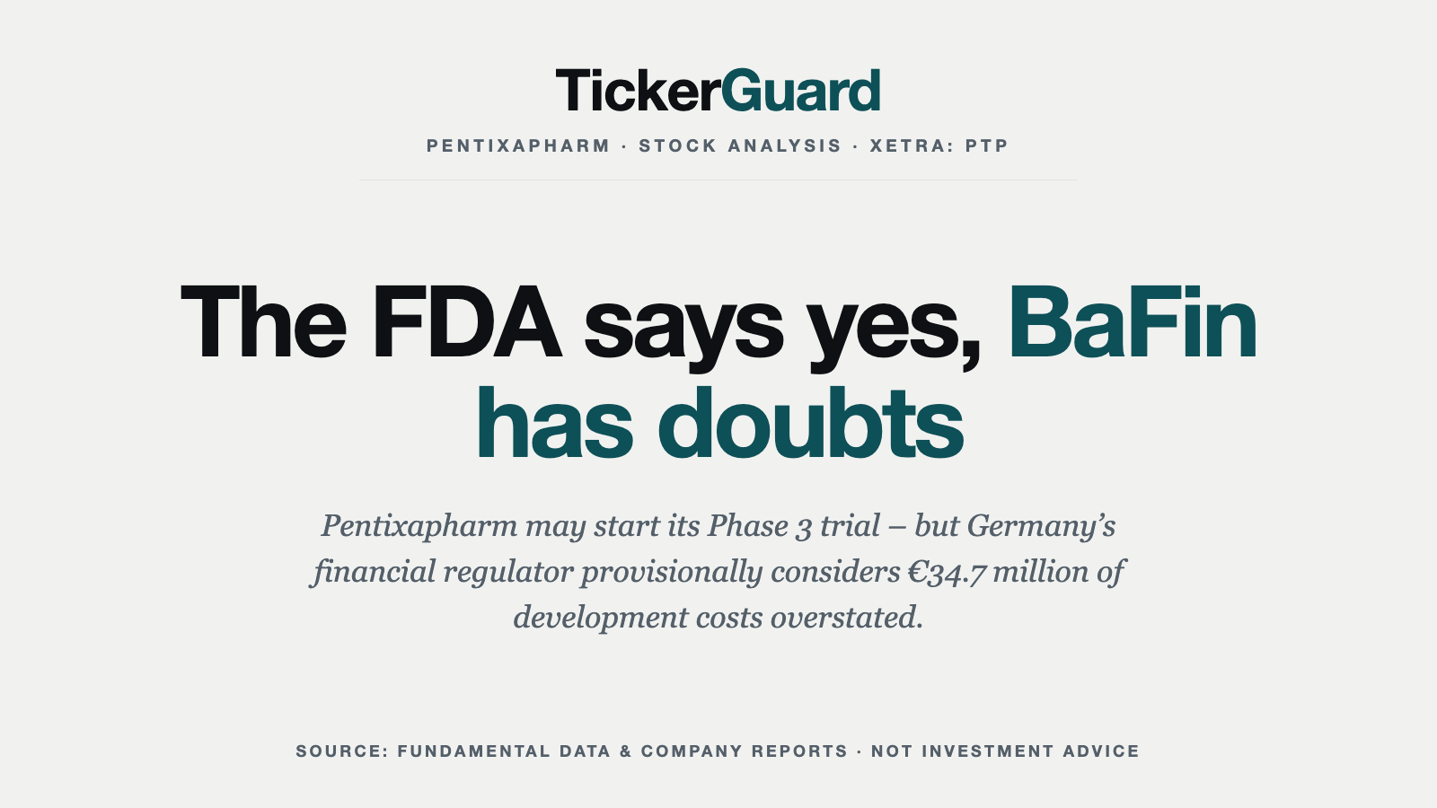 Pentixapharm: A Green Light From the FDA, a Question Mark From BaFin