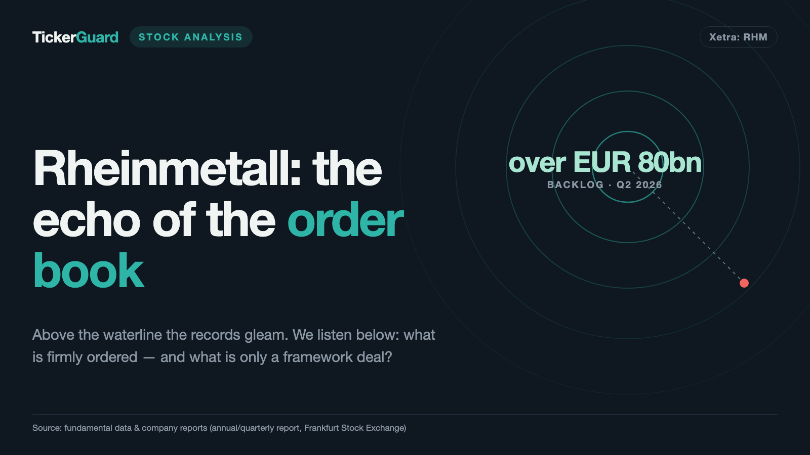 Rheinmetall: 80 billion in the order book — and cash is currently leaving the building