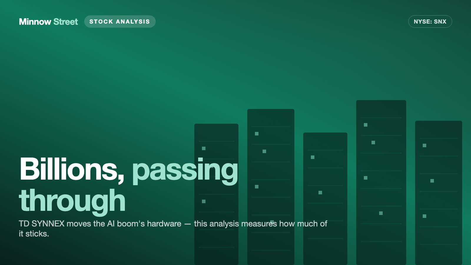 TD SYNNEX Stock: $19.6 Billion a Quarter, 1.7 Cents on the Dollar — and Amazon Collects Warrants